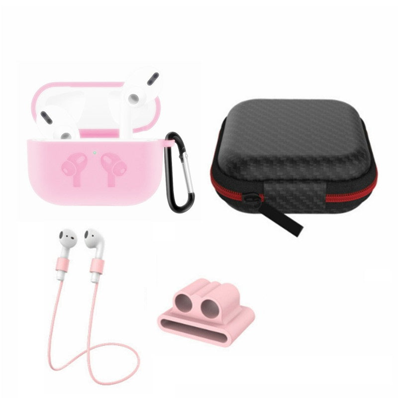 5 in 1 Silicone Case with Ear Hook Grips Straps Clips Tips Grips for AirPods Pro (1st Gen.) 5 in 1 Silicone Case with Ear Hook Grips Straps Clips Tips Grips for AirPods Pro (1st Gen.)